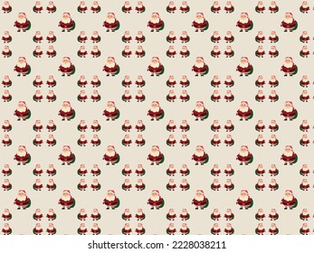 Vector image of Santa Claus with sack of presents
