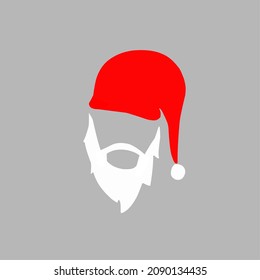 vector image of Santa Claus silhouette