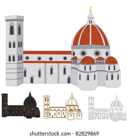 Vector image of Santa Maria del Fiore, Florence