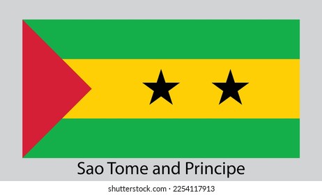 Vector Image Of  Sao Tome And Principe Flag