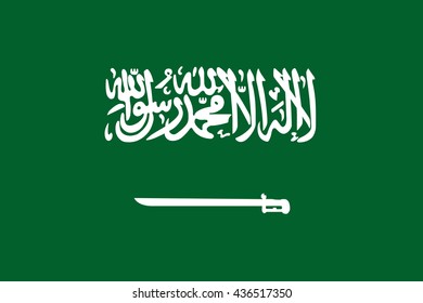 Vector image of Saudi Arabia flag. EPS10