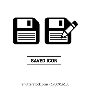Vector image. Save a document icon.