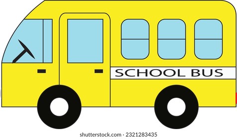 A vector image of School Bus