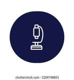 vector image, school icon with blue background and white lines
