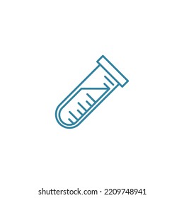 vector image, school icon with white background and blue lines.