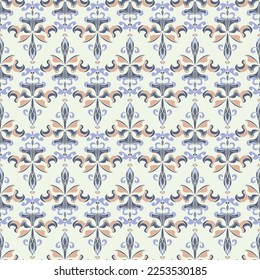 Vektorbild. Nahtloses Bild. Indisches Ornament rotes Muster .Kann für Designer-Wallpaper, für Textilien, Verpackung, Druck oder jede gewünschte Idee verwendet werden. Verschiedene Elemente des Pisley.