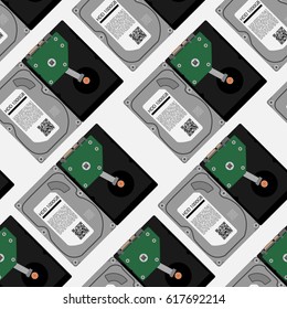 Vector image seamless pattern from HDD