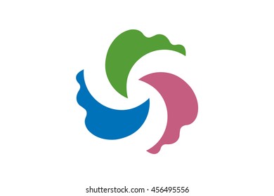 Vector image of Senboku city flag, Akita prefecture , Japan. Proportion 2:3. EPS10.    
