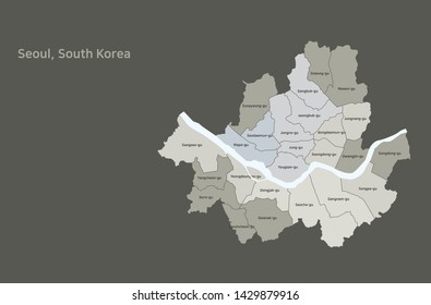 Vector Image Of Seoul Map