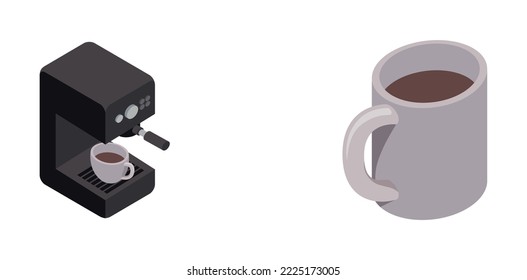 vector image set of 2 3d office icons with white background