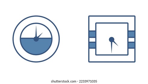 vector image set of 2 home furniture icons with white background