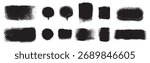 vector image set black grunge backgrounds