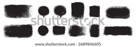 vector image set black grunge backgrounds