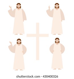 Vector image of the Set of Jesus