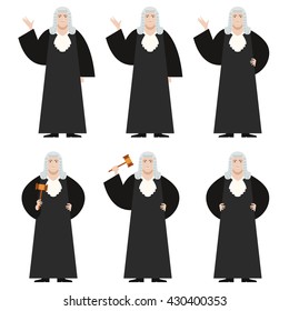 Vector image of the Set of Judges