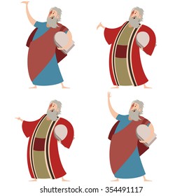 Vector image of a Set of Moses