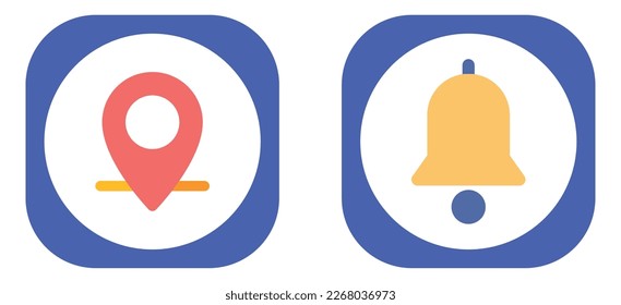 vector image set of office icons with white background