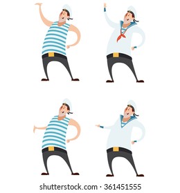 Vector image of a Set of Sailors