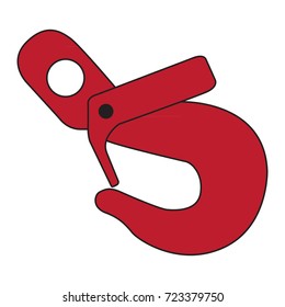 Vector image of shaft hook