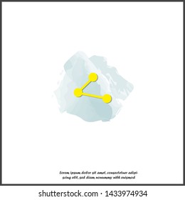 Vector image sharing icon. Icon shared icon on white isolated background.