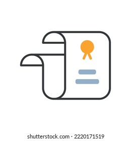 vector image of sheet of paper with written notes on white background