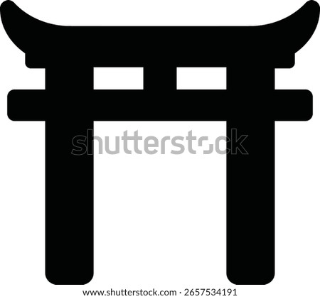 vector image of Shinto religious symbol