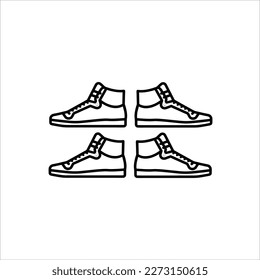Vector image of a shoe, white background and color, multi color shoes.