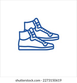 Vector image of a shoe, white background and color, multi color shoes.