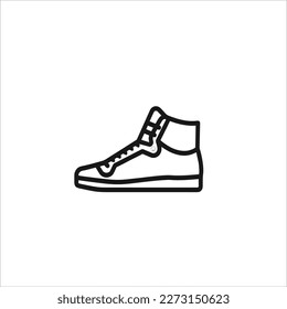 Vector image of a shoe, white background and color, multi color shoes.