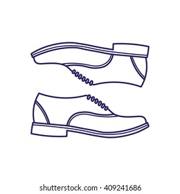 Vector image of shoes for office