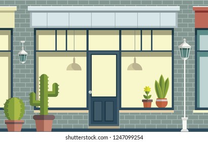 Vector image of a shop window. Beautiful picture is suitable for game design and various designs.