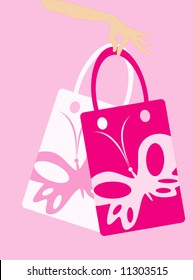 vector image of shopping bag