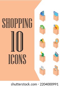 imagen vectorial. icono de compra con fondo amarillo.