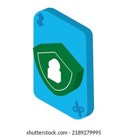 imagen vectorial, iconos de compras con fondo azul.