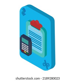 imagen vectorial, iconos de compras con fondo azul.