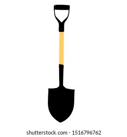 A vector image of a shovel