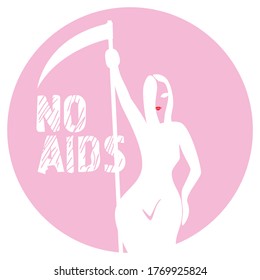 Imagen vectorial del signo de la lucha contra el SIDA