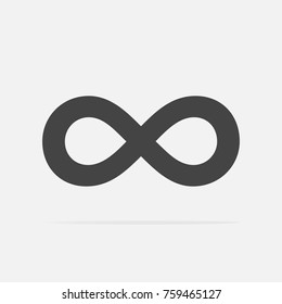  Vector image of the sign of infinity. Vector illustration infinity.