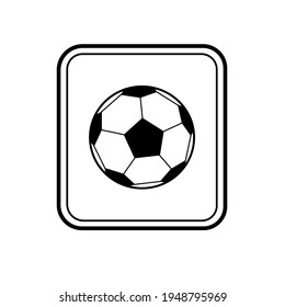 Vector image sign soccer ball 