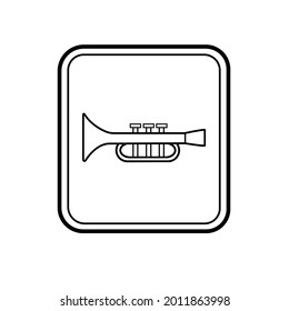 Vector image sign sound signal