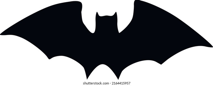 Vector image of an silhouette of a bat