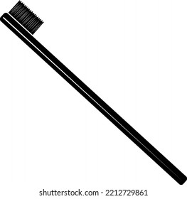 Vektorbild (Silhouette, Ikone) - Hygieneprodukte - Zahnbürste