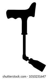 Vector image of silhouette of spark plugs key on white background