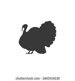 Vector image of silhouette of turkey