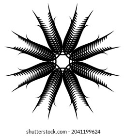 VECTOR IMAGE OF A SILLUETTE OF TIBLE FLOWER, FOR FREE DESIGN.