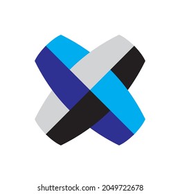 imagen vectorial similar a un escudo en azul y negro, adecuado para logotipos de empresa con tema de protección, también adecuado para instituciones sociales