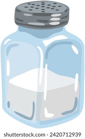 Vector image of a simple classic salt shaker.