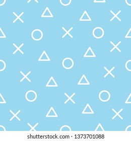 vector image of simple geometric shapes. Pattern of shapes for design