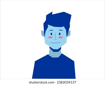 vector image of a simple man