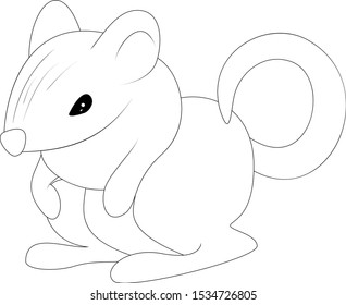 153 Line art chinchilla Images, Stock Photos & Vectors | Shutterstock